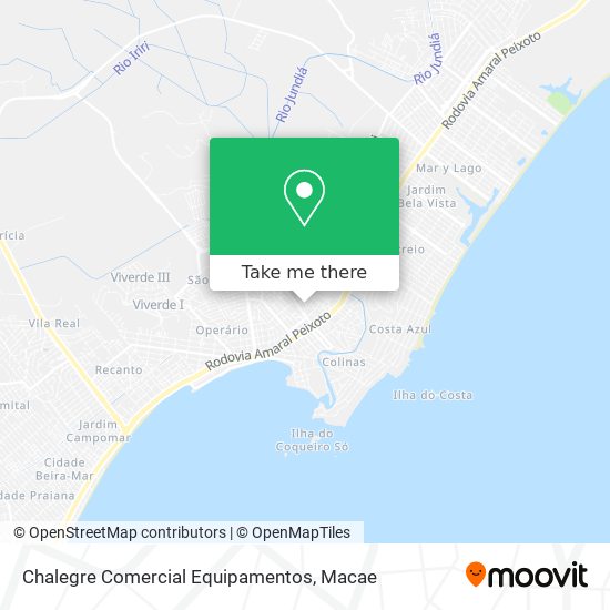 Chalegre Comercial Equipamentos map