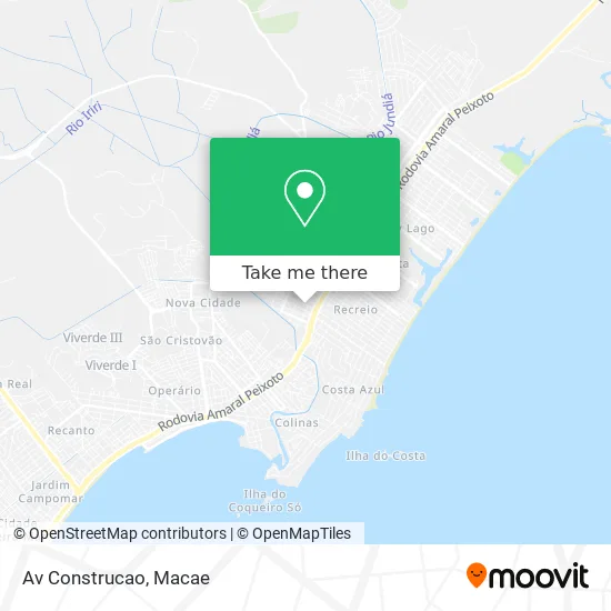 Av Construcao map