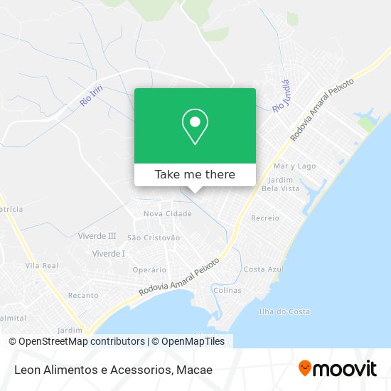 Leon Alimentos e Acessorios map