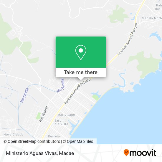 Ministerio Aguas Vivas map
