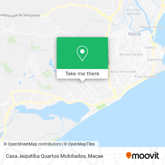 Mapa Casa Jequitiba Quartos Mobiliados