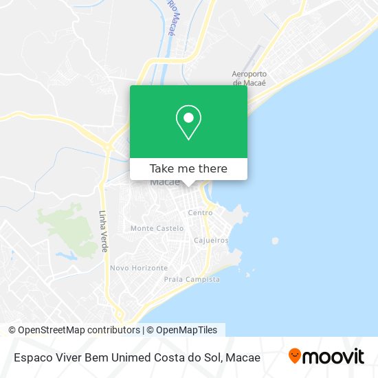 Espaco Viver Bem Unimed Costa do Sol map