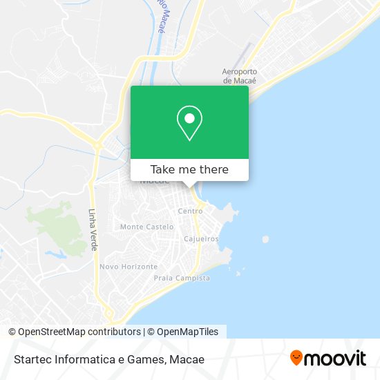 Mapa Startec Informatica e Games