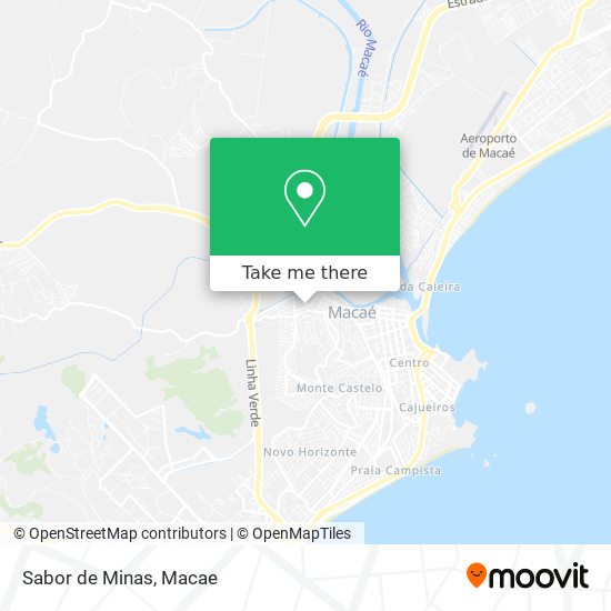 Sabor de Minas map