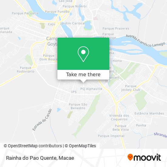 Rainha do Pao Quente map