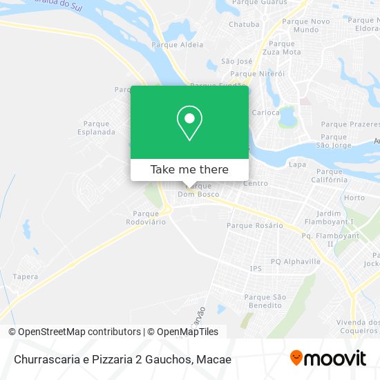 Churrascaria e Pizzaria 2 Gauchos map