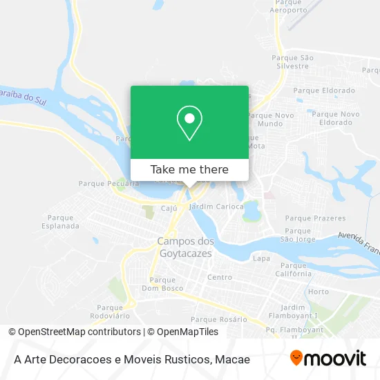 A Arte Decoracoes e Moveis Rusticos map