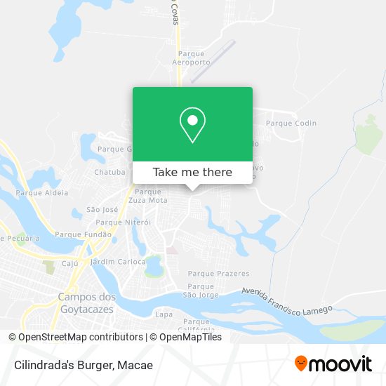 Cilindrada's Burger map