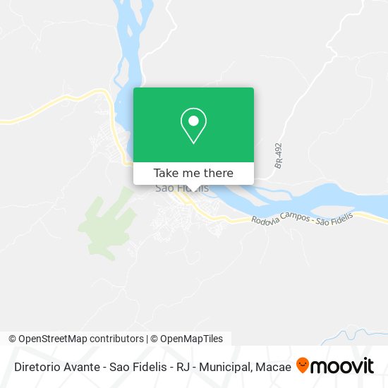Diretorio Avante - Sao Fidelis - RJ - Municipal map