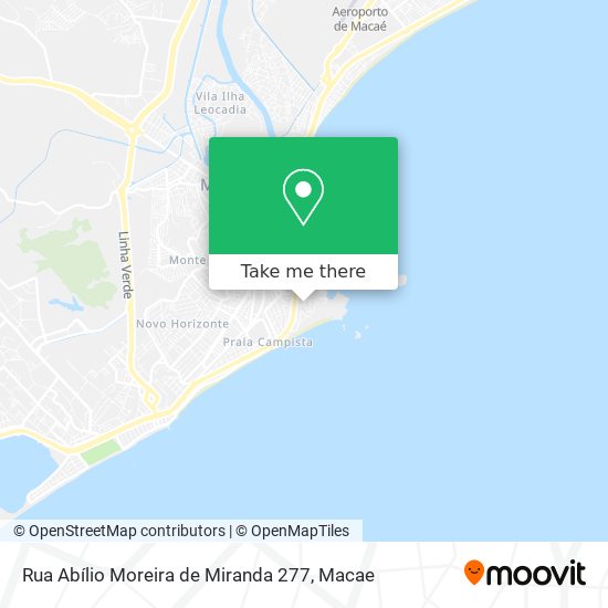 Mapa Rua Abílio Moreira de Miranda 277