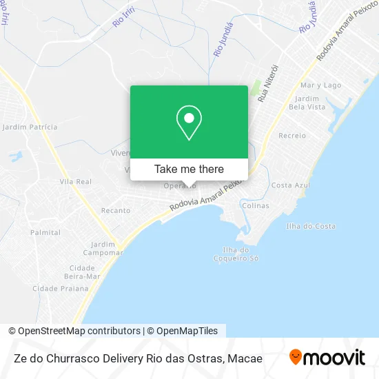 Ze do Churrasco Delivery Rio das Ostras map