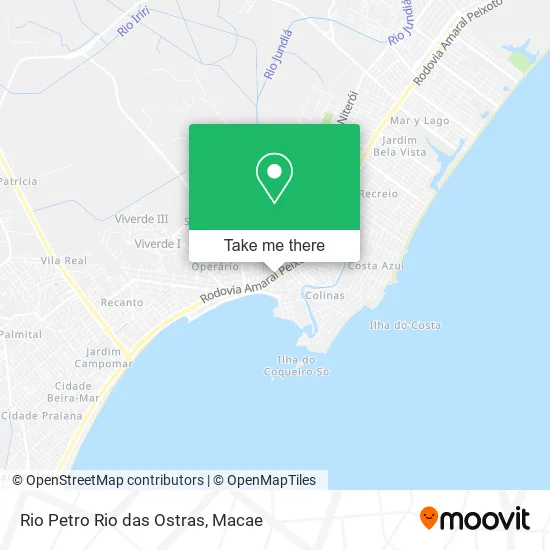 Rio Petro Rio das Ostras map