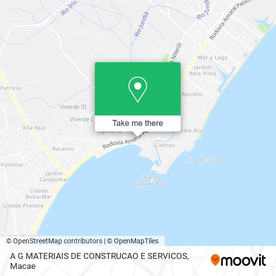 A G MATERIAIS DE CONSTRUCAO E SERVICOS map