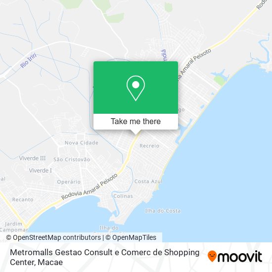 Metromalls Gestao Consult e Comerc de Shopping Center map