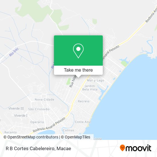 R B Cortes Cabelereiro map