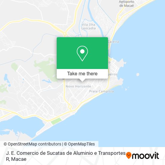 J. E. Comercio de Sucatas de Aluminio e Transportes R map