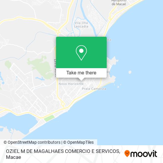 OZIEL M DE MAGALHAES COMERCIO E SERVICOS map