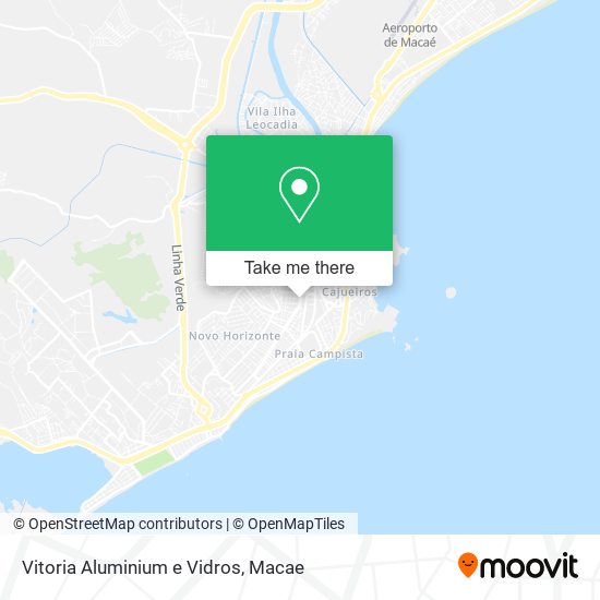 Vitoria Aluminium e Vidros map