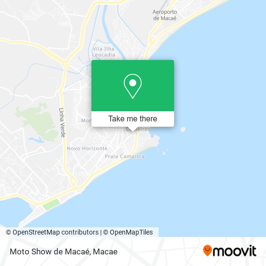 Mapa Moto Show de Macaé