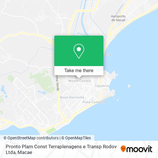 Mapa Pronto Plam Const Terraplenagens e Transp Rodov Ltda
