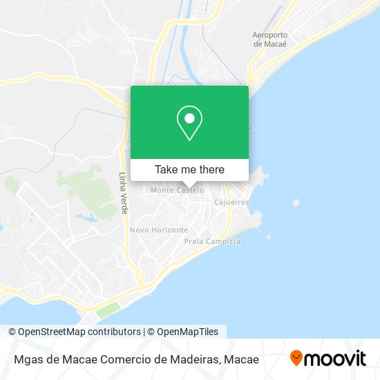 Mapa Mgas de Macae Comercio de Madeiras