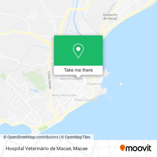 Mapa Hospital Veterinário de Macaé