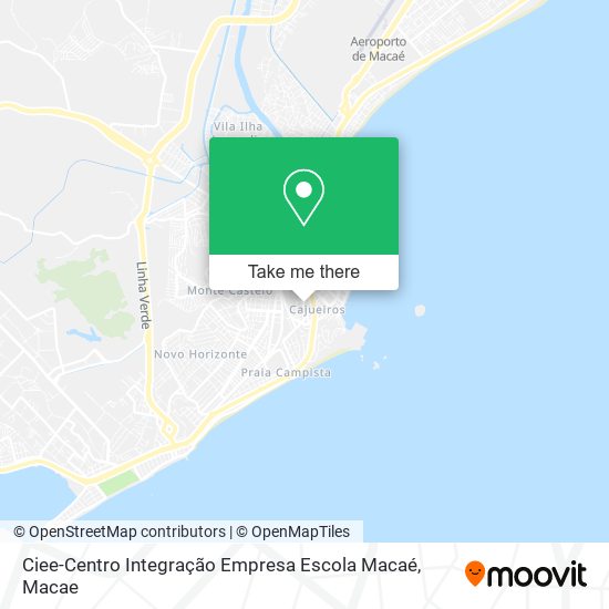 Ciee-Centro Integração Empresa Escola Macaé map