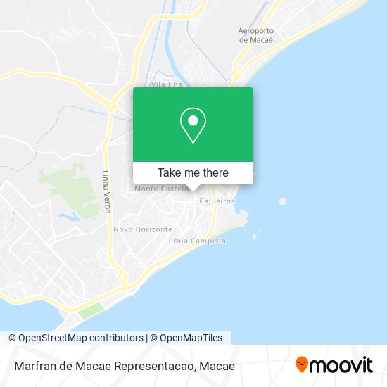 Marfran de Macae Representacao map