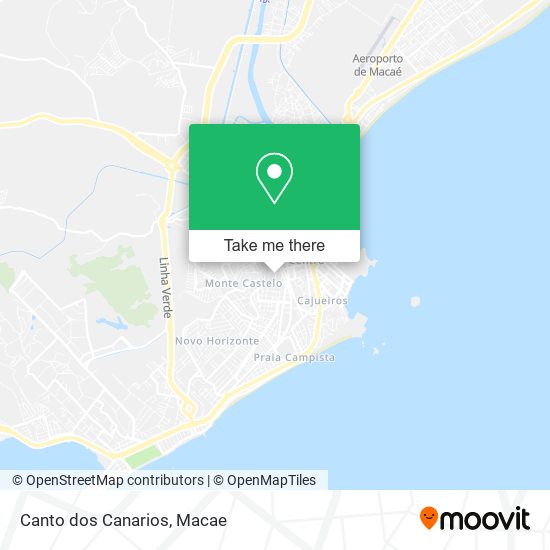 Canto dos Canarios map