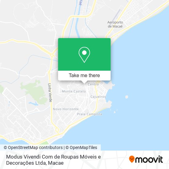 Mapa Modus Vivendi Com de Roupas Móveis e Decorações Ltda