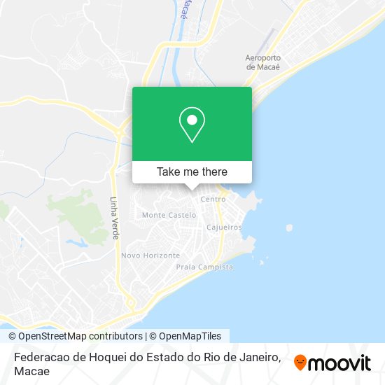 Federacao de Hoquei do Estado do Rio de Janeiro map
