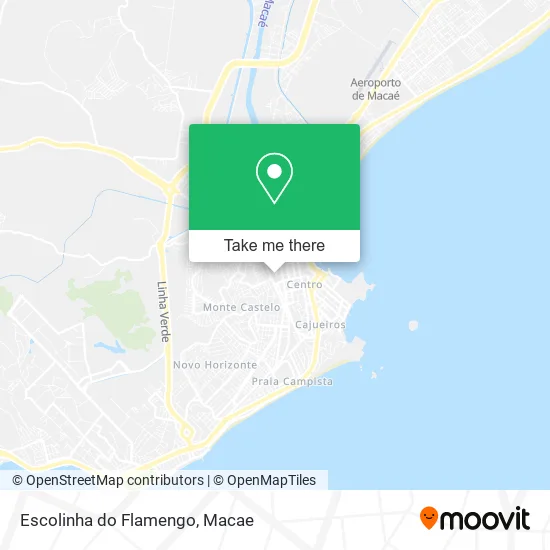 Escolinha do Flamengo map