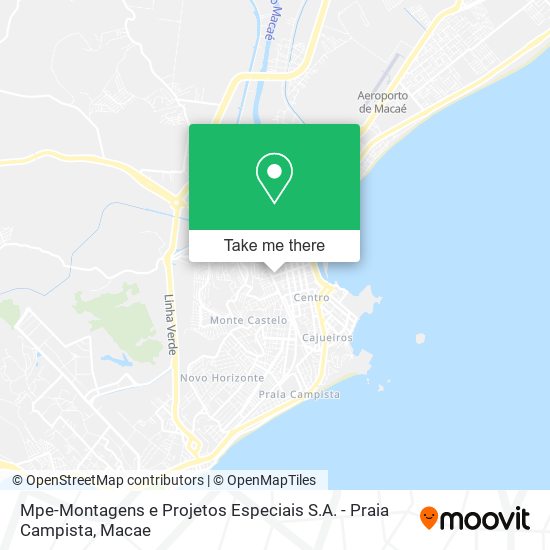 Mapa Mpe-Montagens e Projetos Especiais S.A. - Praia Campista