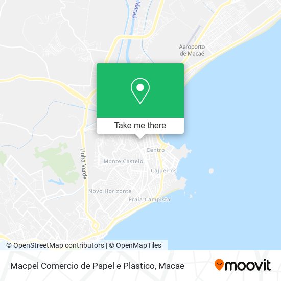 Mapa Macpel Comercio de Papel e Plastico