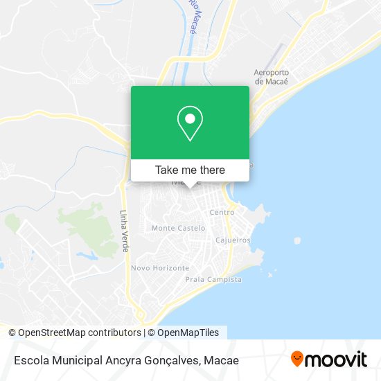 Mapa Escola Municipal Ancyra Gonçalves