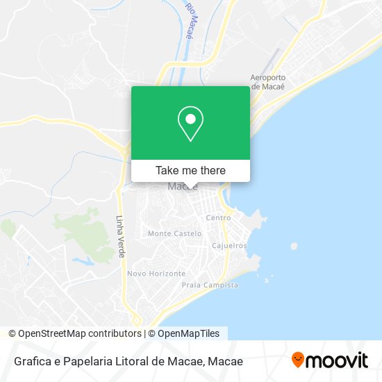 Mapa Grafica e Papelaria Litoral de Macae