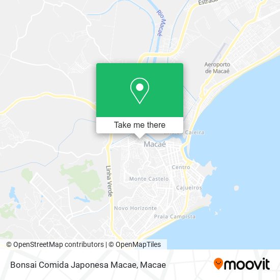 Bonsai Comida Japonesa Macae map