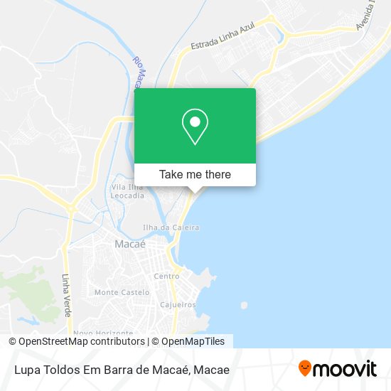 Lupa Toldos Em Barra de Macaé map