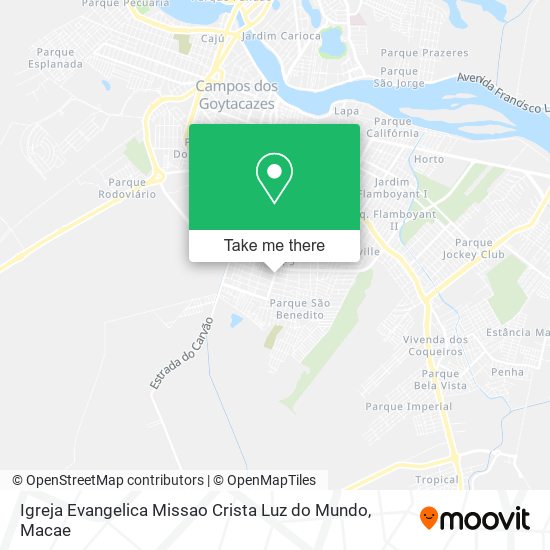 Igreja Evangelica Missao Crista Luz do Mundo map