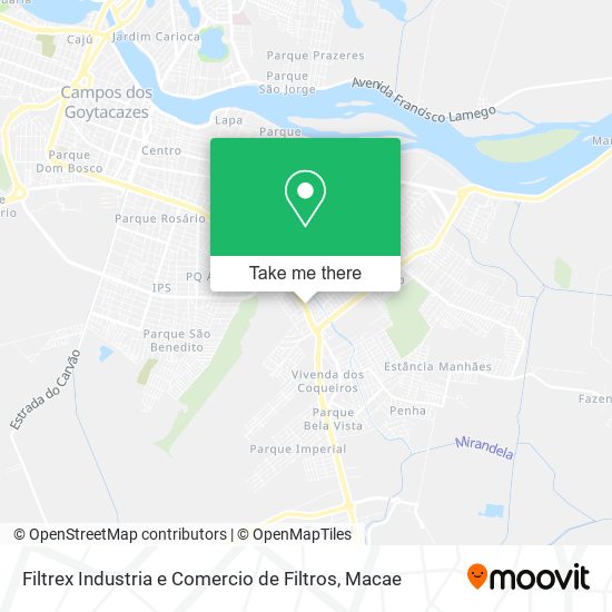Filtrex Industria e Comercio de Filtros map
