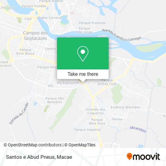 Santos e Abud Pneus map