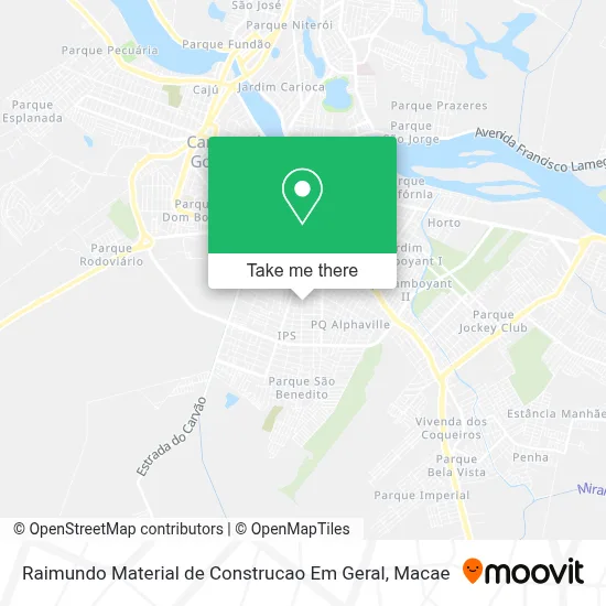 Raimundo Material de Construcao Em Geral map