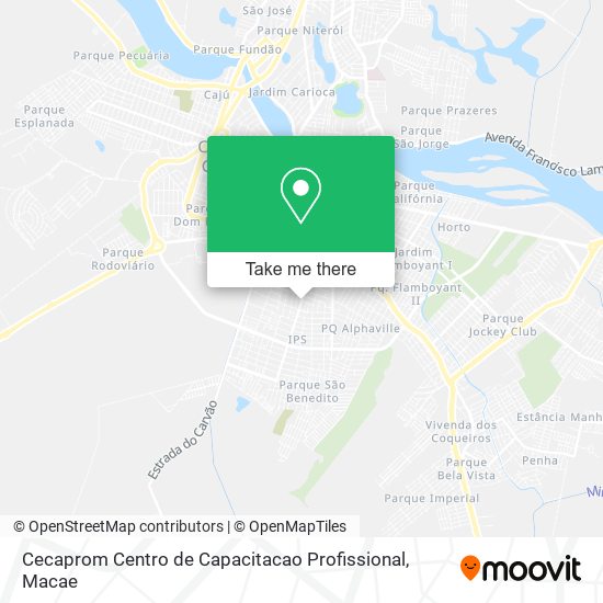 Cecaprom Centro de Capacitacao Profissional map