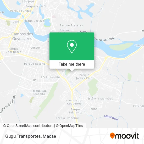Gugu Transportes map