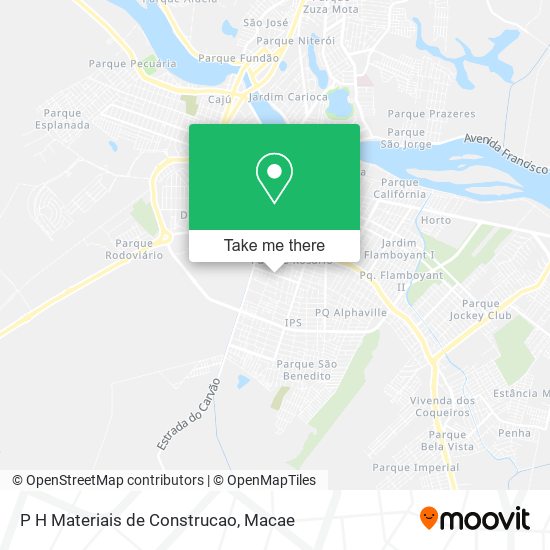 P H Materiais de Construcao map