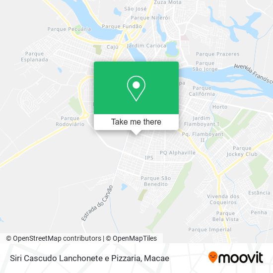 Siri Cascudo Lanchonete e Pizzaria map