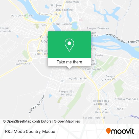 R&J Moda Country map