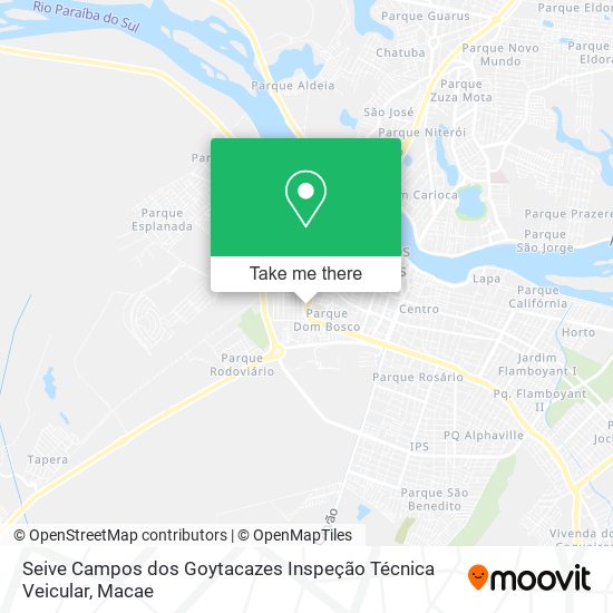Seive Campos dos Goytacazes Inspeção Técnica Veicular map