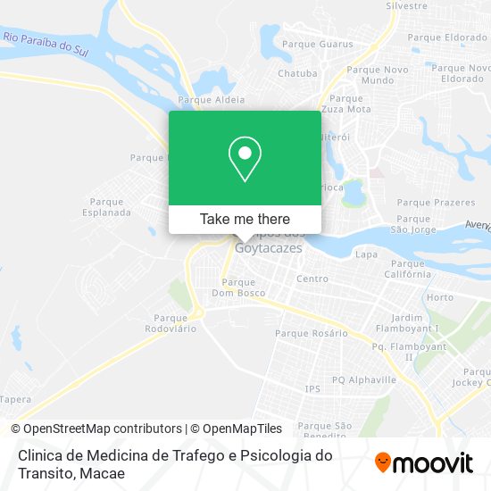 Clinica de Medicina de Trafego e Psicologia do Transito map