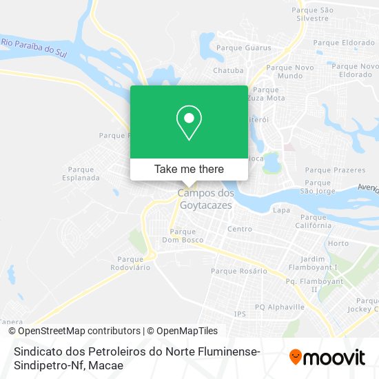 Sindicato dos Petroleiros do Norte Fluminense-Sindipetro-Nf map